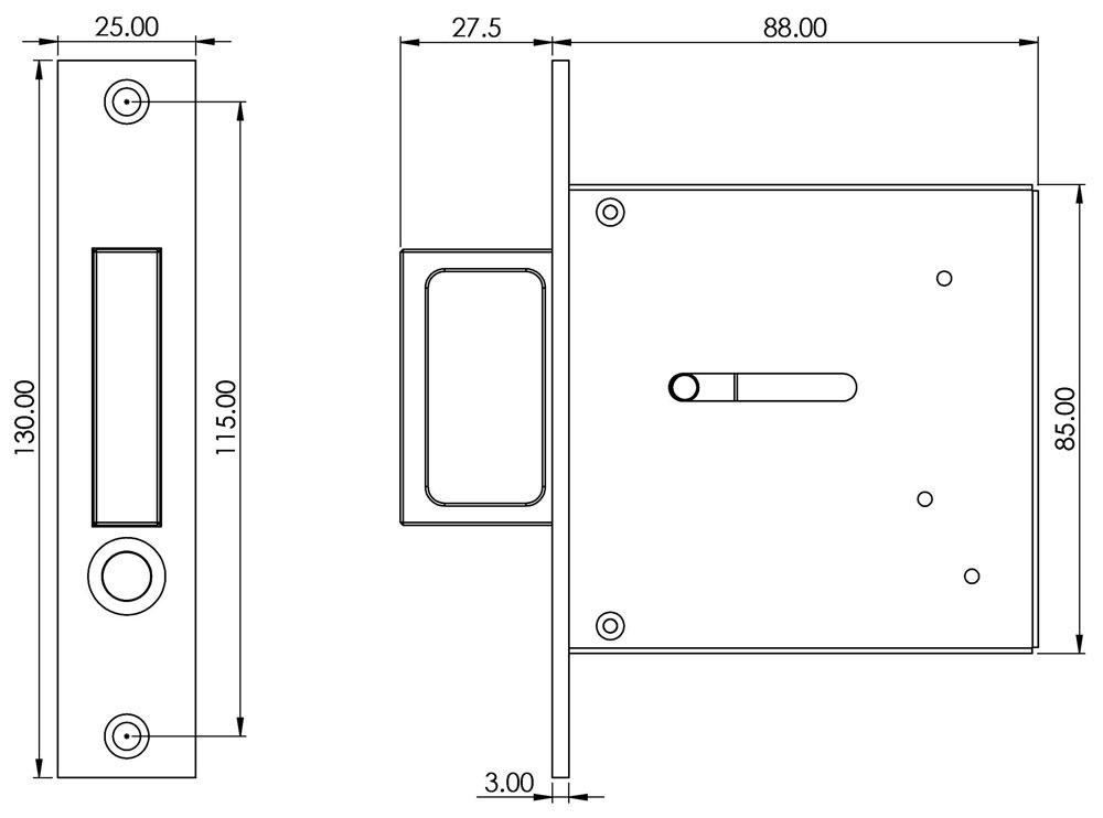 JV820 Technical Drawing