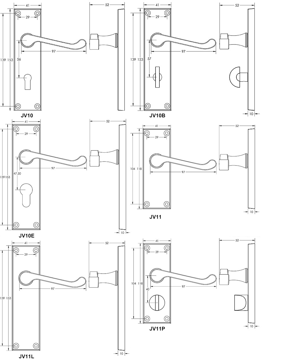 Victorian Scroll Technical Drawing